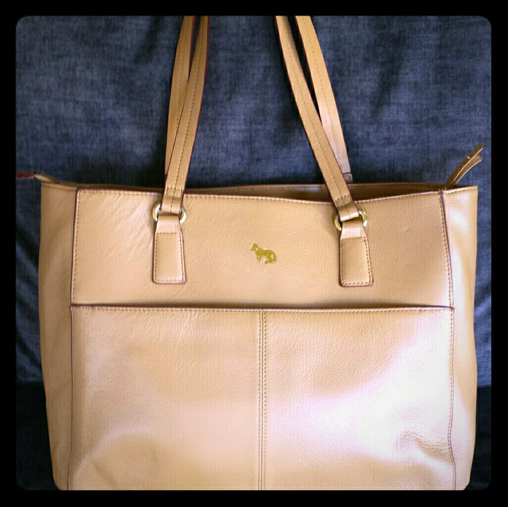 BRAND NEW EMMA FOX TAN LEATHER TOTE